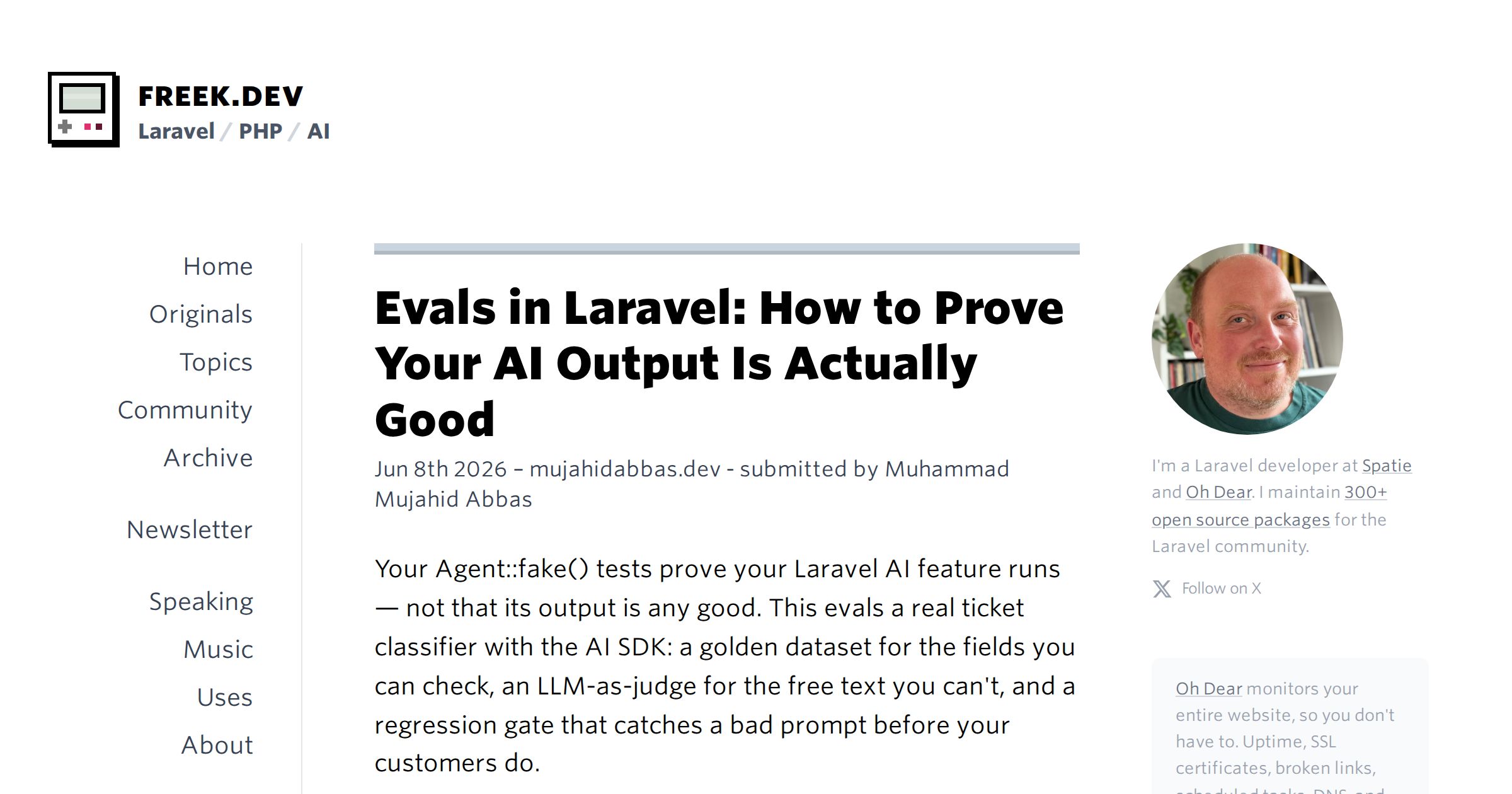 Evals in Laravel: How to Prove Your AI Output Is Actually Good