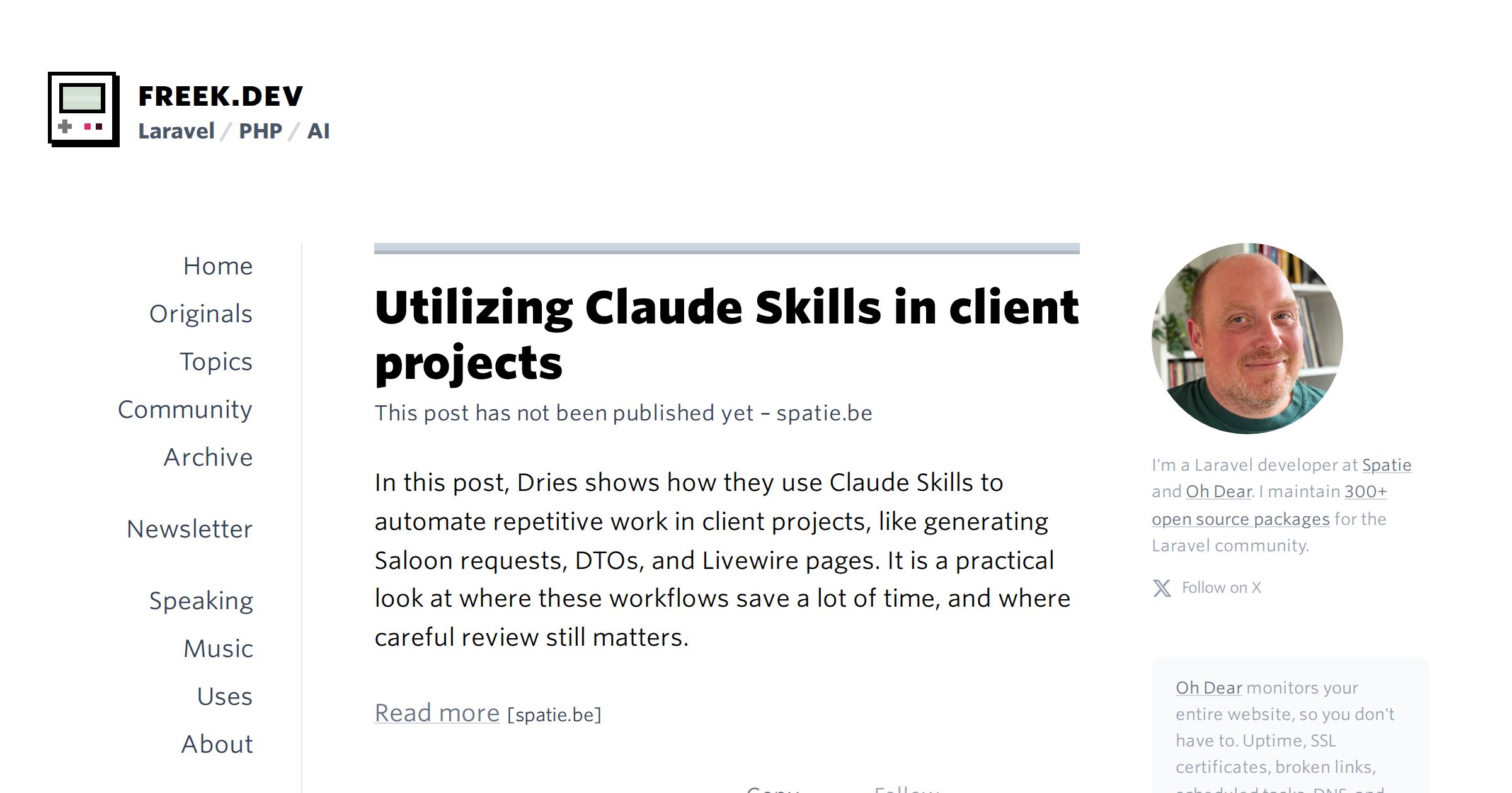 Utilizing Claude Skills in client projects