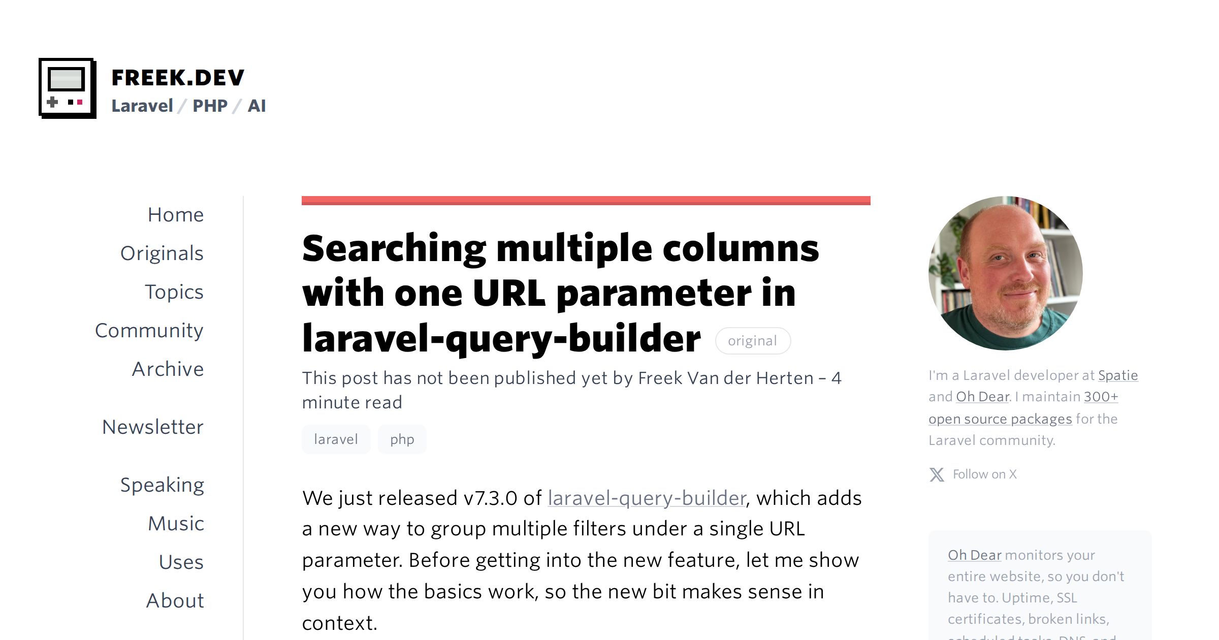 ★ Searching multiple columns with one URL parameter in laravel-query-builder