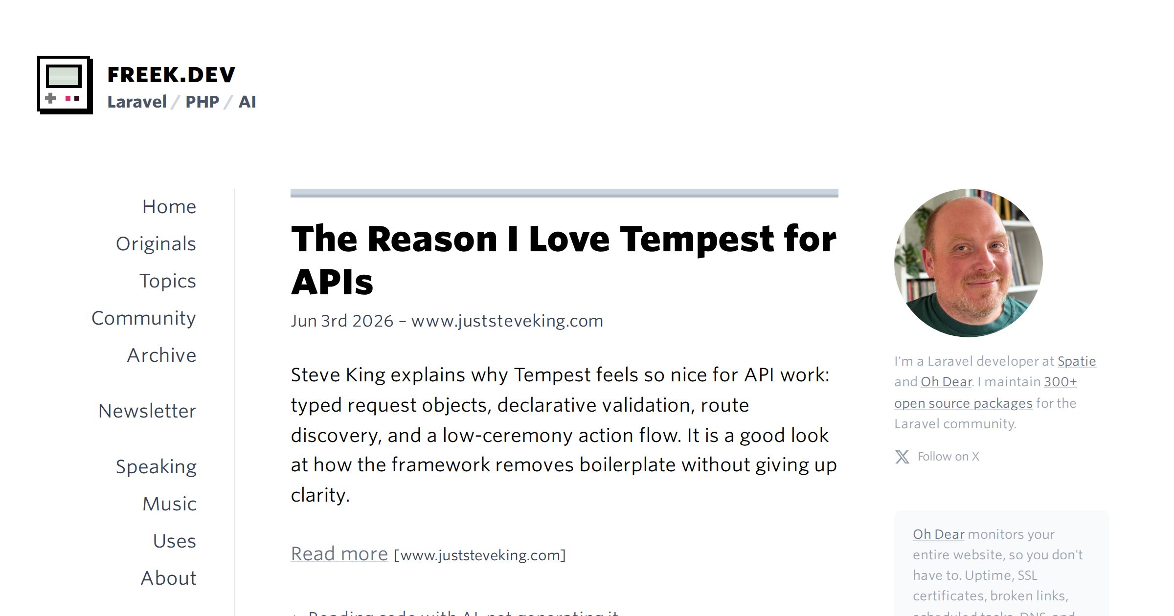 The Reason I Love Tempest for APIs