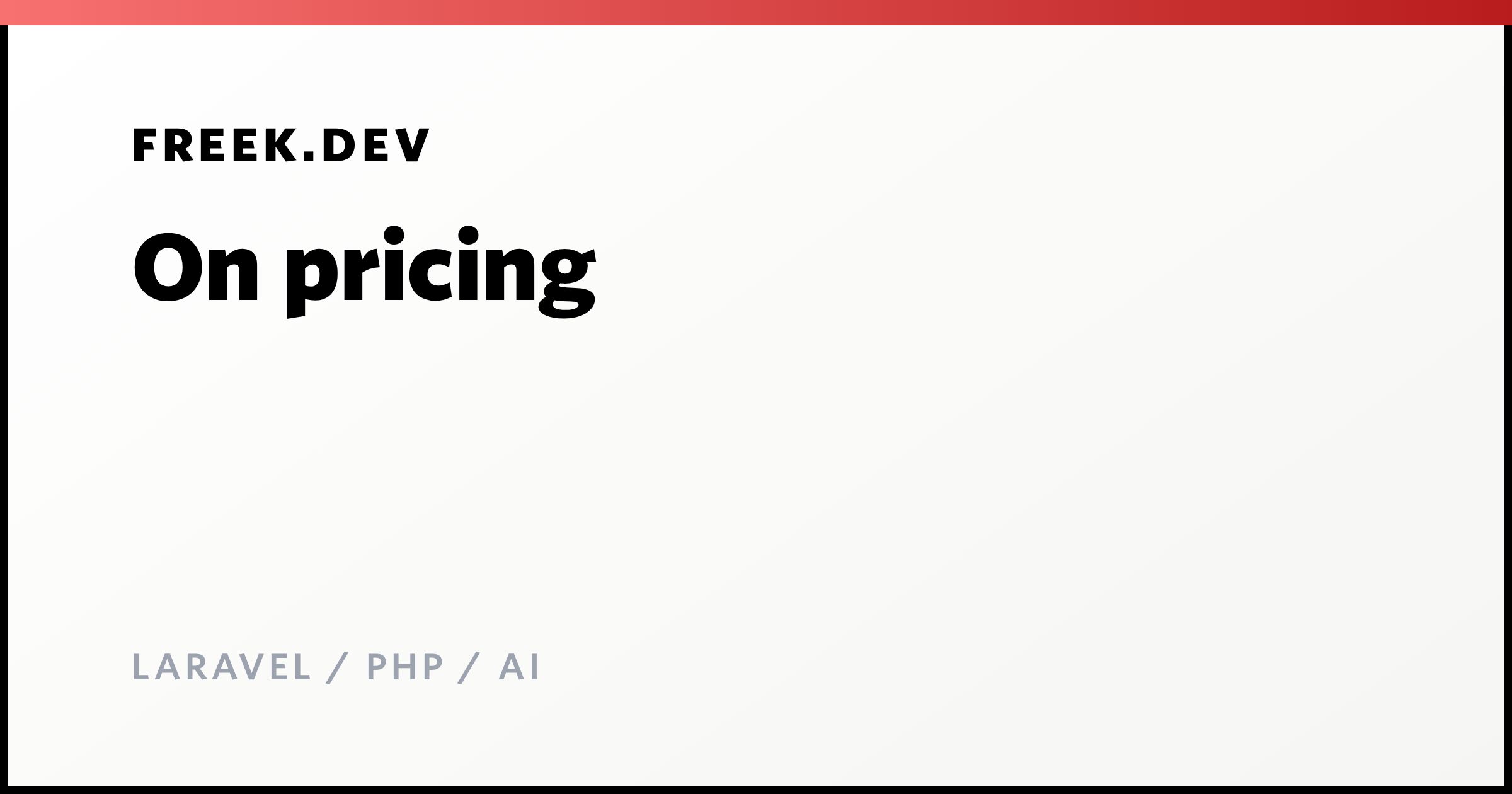 On pricing