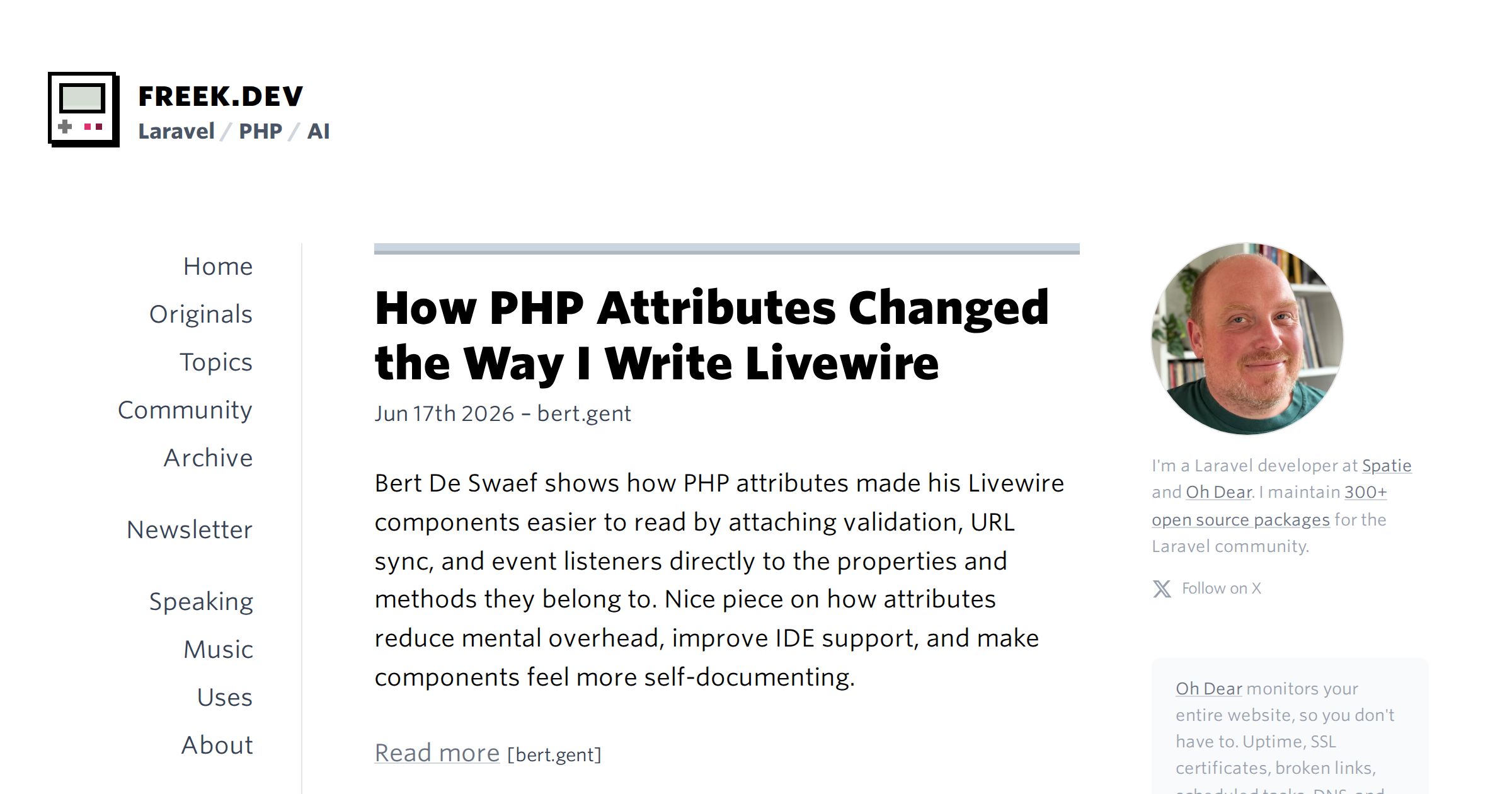 How PHP Attributes Changed the Way I Write Livewire