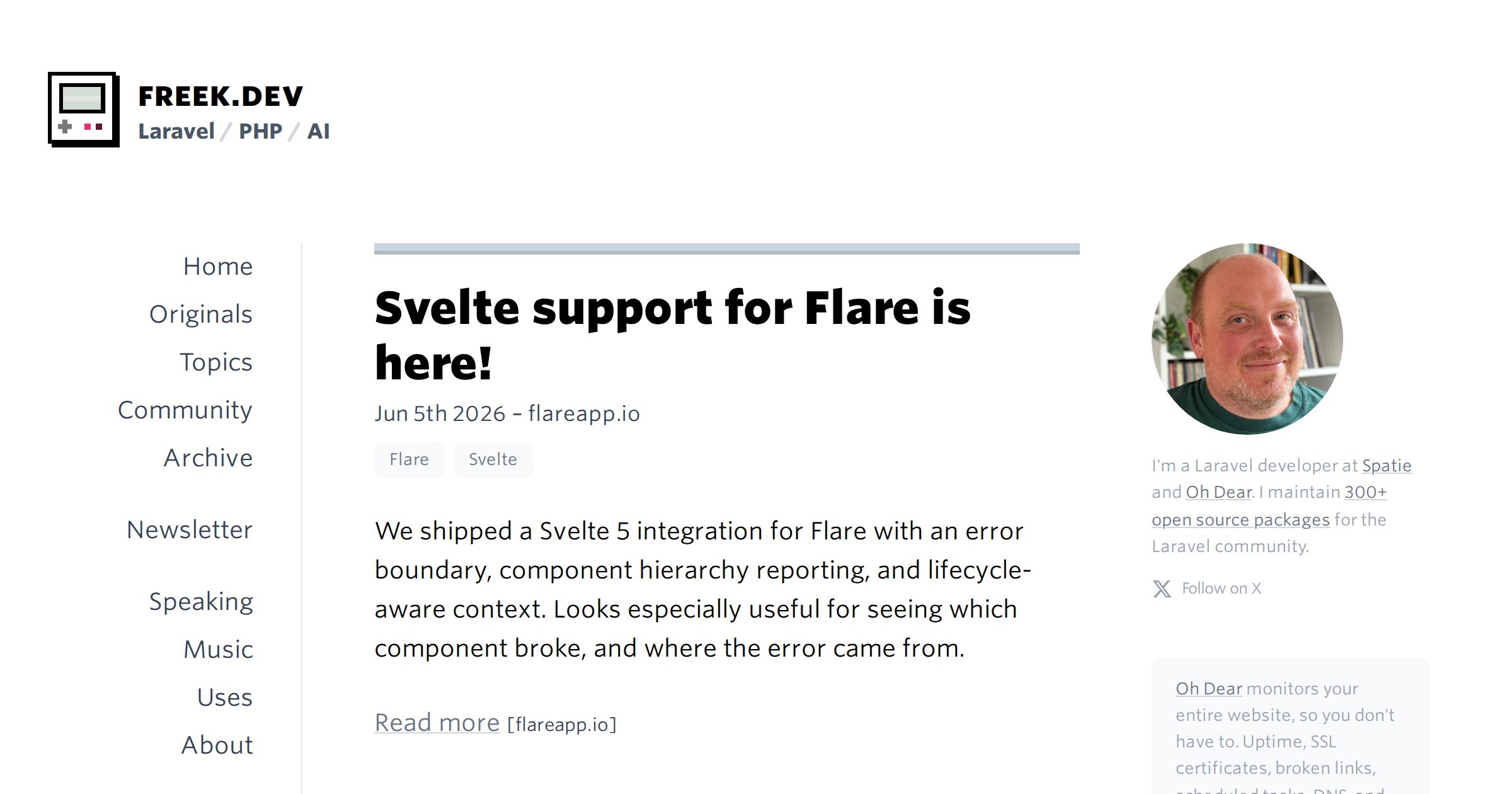Svelte support for Flare is here!