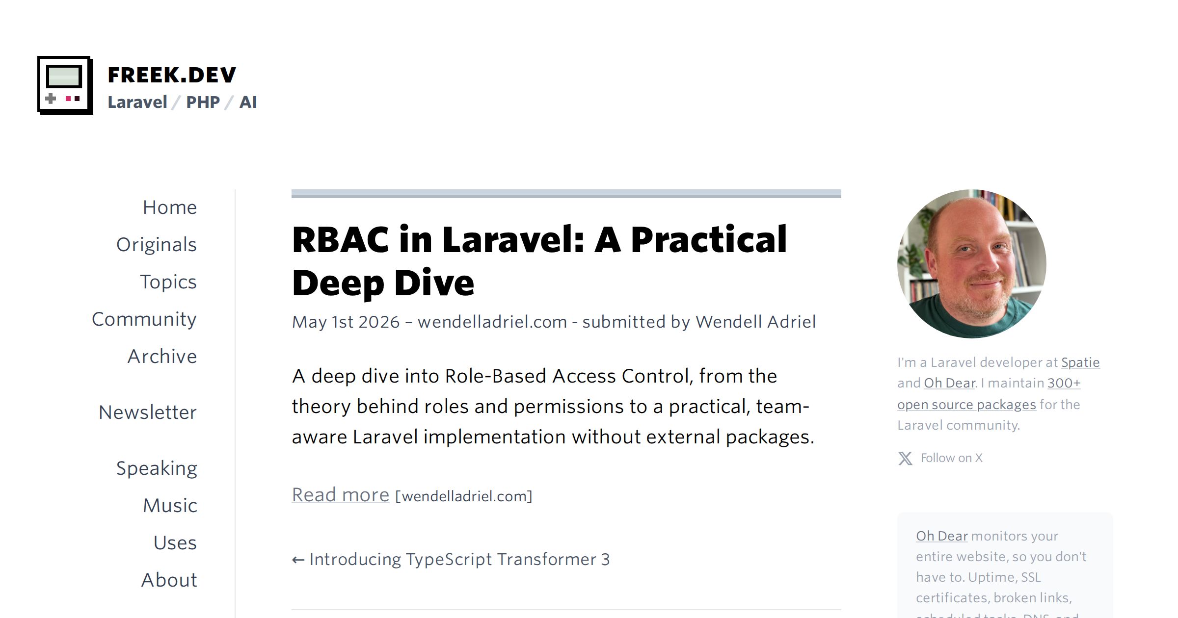 RBAC in Laravel: A Practical Deep Dive