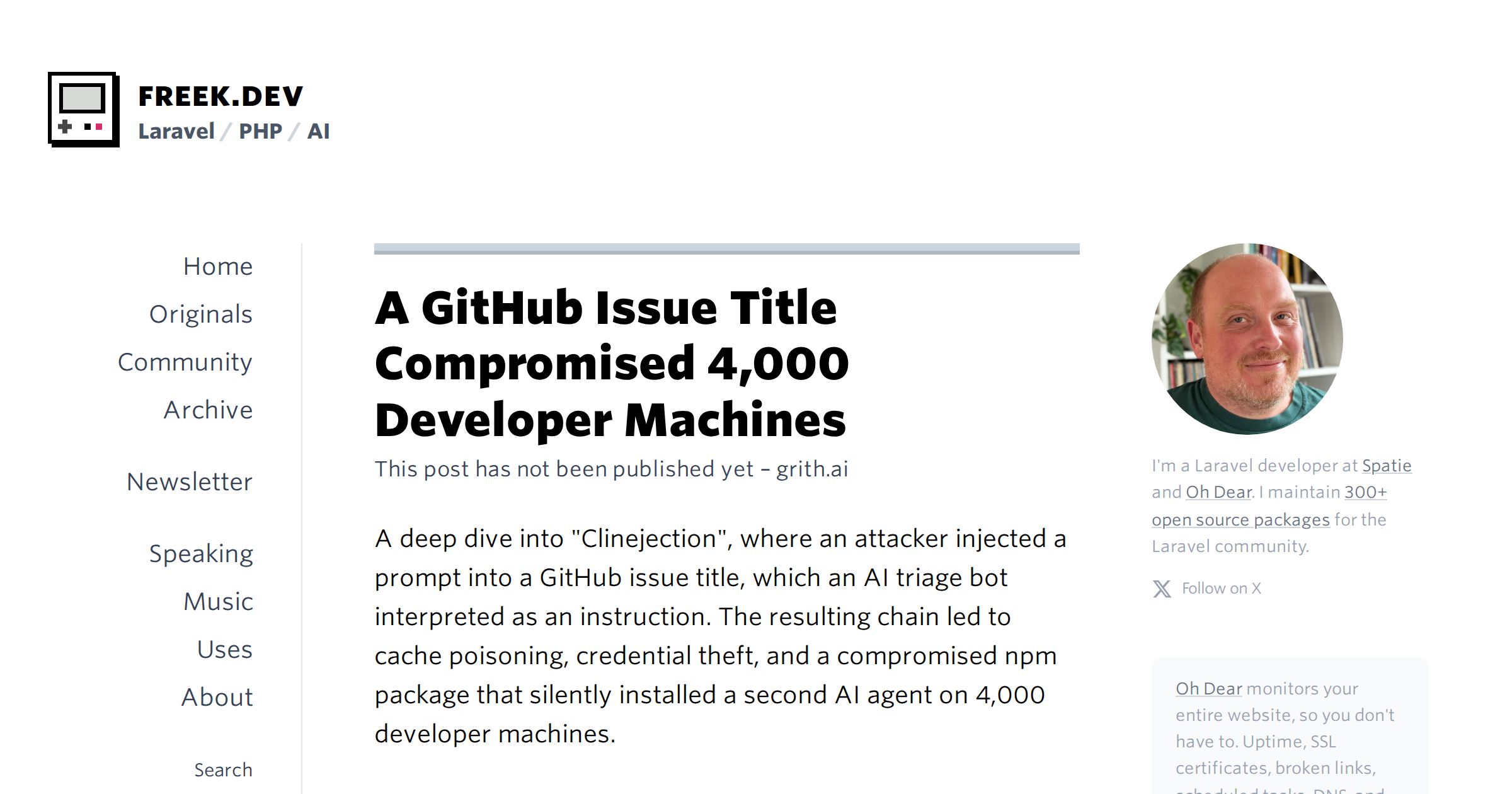 A GitHub Issue Title Compromised 4,000 Developer Machines - Freek Van ...
