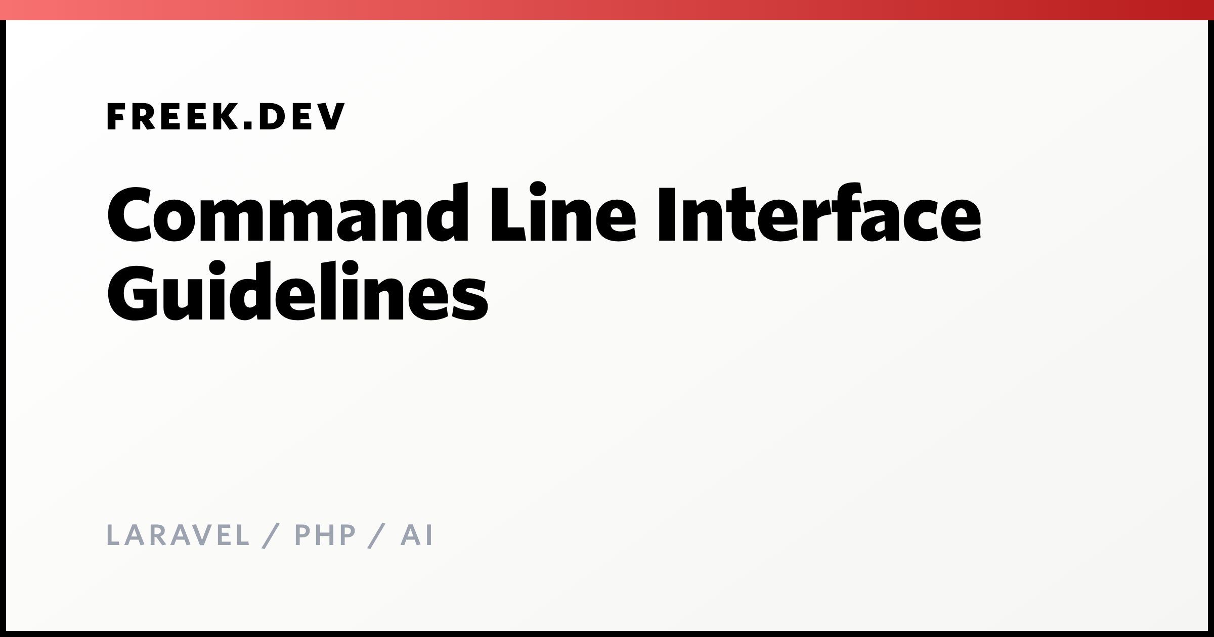 Command Line Interface Guidelines - Freek Van der Herten's blog on ...