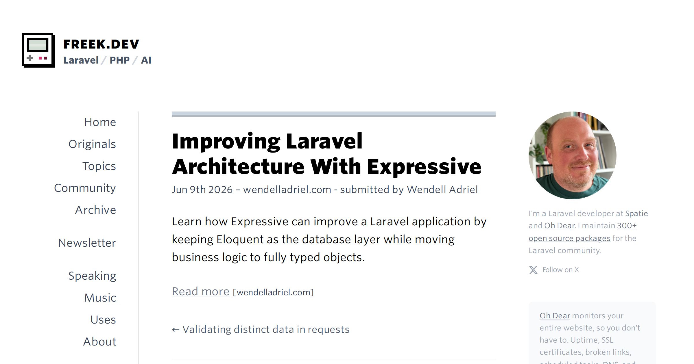 Improving Laravel Architecture With Expressive