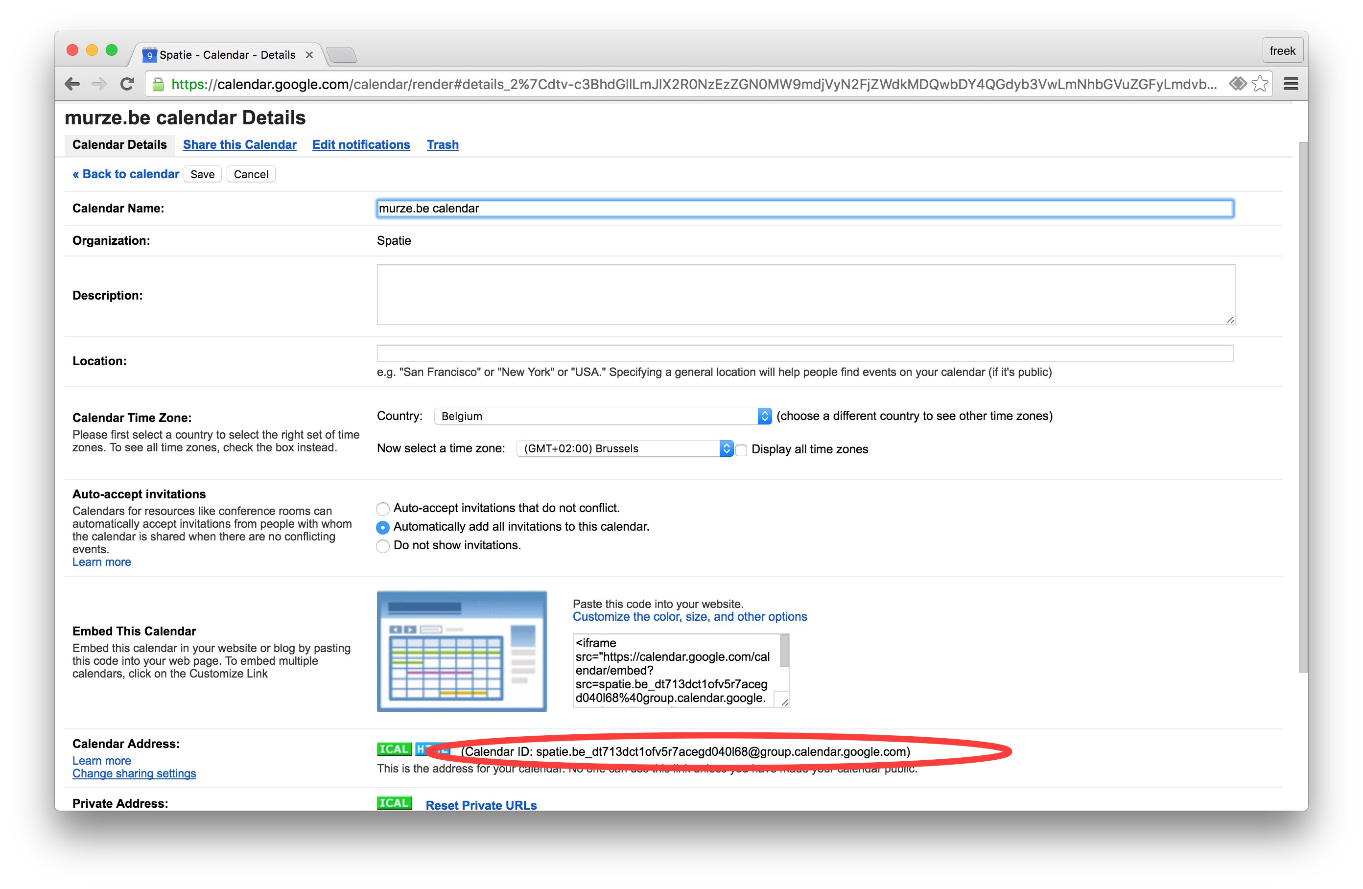 How to setup and use the Google Calendar API Freek Van der Herten's