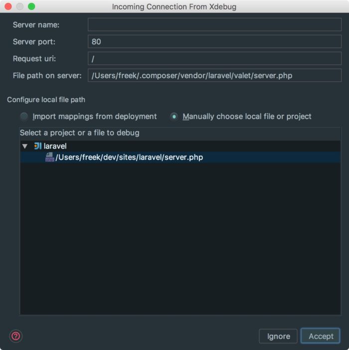 Setting up Xdebug with Laravel Valet - Freek Van der  