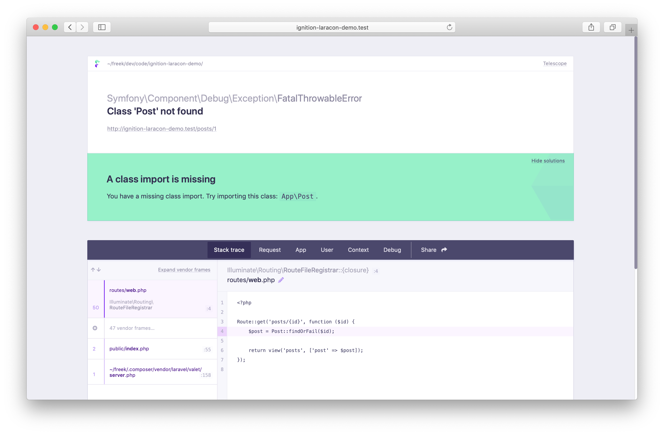 Laravel Errors Monitoring & Reporting