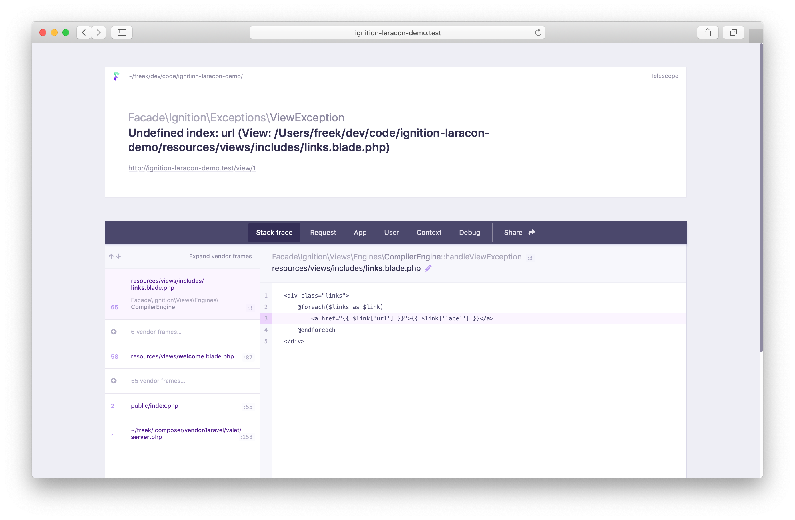 Laravel Errors Monitoring & Reporting